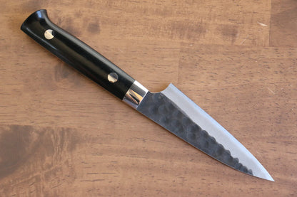 Thương hiệu Takeshi Saji Thép siêu xanh Kurouchi Rèn thủ công Dao nhỏ đa năng Petty dao Nhật 90mm chuôi dao làm từ Micarta đen