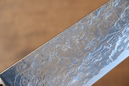 Thương hiệu Takeshi Saji R2/SG2 Lớp hoàn thiện Kim cương Dao đa năng Santoku dao Nhật 180mm chuôi dao làm từ đá Ngọc Lam xanh  dương