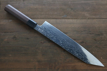 Thương hiệu Sukenari R2/SG2 Thép Damascus Dao đa năng Gyuto dao Nhật 270mm chuôi dao gỗ Đàn Hương