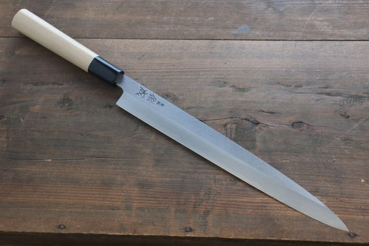 Thương hiệu Sukenari Thép trắng No.2 Hongasumi Dao thái cá shashimi chuyên dụng Yanagiba dao Nhật chuôi dao gỗ Mộc Lan