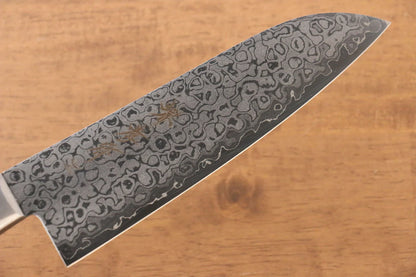 Hochwertiges japanisches Messer – SAKAI TAKAYUKI Kukipapa Santoku-Mehrzweckmesser Damaststahl VG10, 17 Lagen hochglanzpoliert, 170 mm