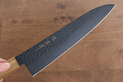 Thương hiệu Sakai Takayuki Hắc Ảnh Kurokage VG10 Rèn thủ công Mạ Teflon Dao đa năng Gyuto dao Nhật 240mm chuôi dao gỗ Sồi cháy