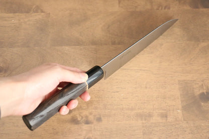 Santoku-Mehrzweckmesser der Marke Seisuke aus schwedischem Stahl, japanisches Messer, 180 mm Griff aus Kastanienholz