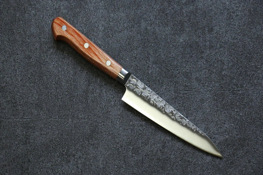 Thương hiệu Takamura Knives Thép Chromax dao rèn thủ công Dao nhỏ đa năng Petty dao Nhật 130mm chuôi dao gỗ ép nâu