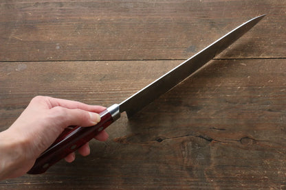Hochwertiges japanisches Messer – Takamura Knives Gyuto Mehrzweckmesser R2/SG2 Stahl 210 mm roter Sperrholzgriff