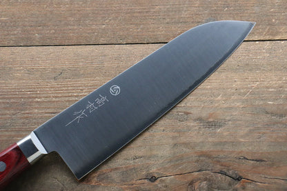 Marke Takamura Knives R2/SG2 Mehrzweckmesser Santoku japanisches Messer 170 mm roter Sperrholzgriff