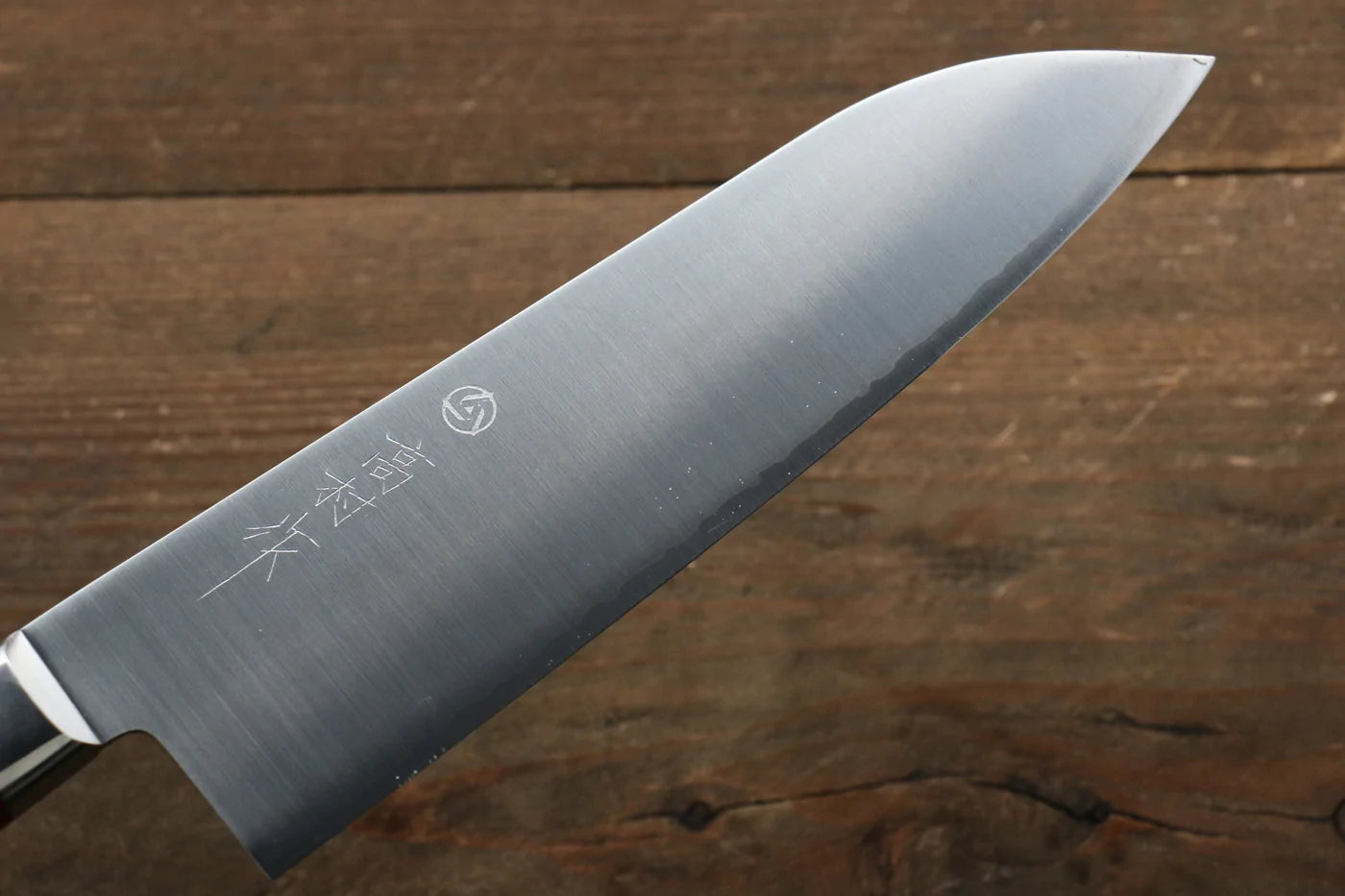 Thương hiệu Takamura Knives  R2/SG2 Dao đa năng Santoku dao Nhật 170mm chuôi dao gỗ ép đỏ