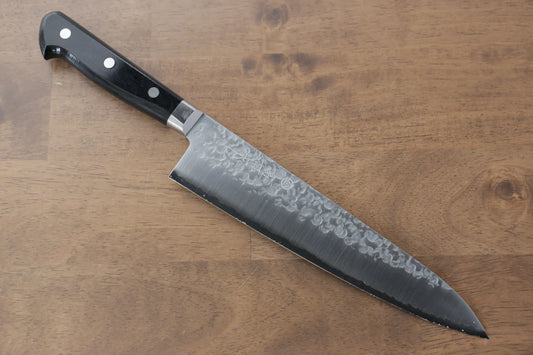 Marke Takamura Knives VG10 Handgeschmiedetes Mehrzweckmesser Gyuto japanisches Messer 210 mm schwarzer Pakkaholzgriff 