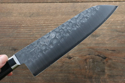 Thương hiệu Takamura Knives  VG10 Rèn thủ công Dao đa năng Santoku dao Nhật 170mm chuôi dao gỗ Pakka đen