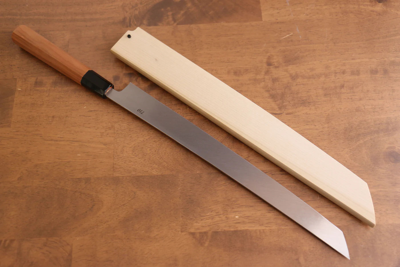 Thương hiệu Tessen by Tanaka Tamahagane Dao thái cá, shashimi chuyên dụng Yanagiba (cán tròn) dao Nhật 315mm Có kèm bao