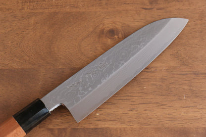 Marke Tessen von Yamatsuka Tamahagane Damaststahl Mehrzweckmesser Santoku japanisches Messer 165 mm