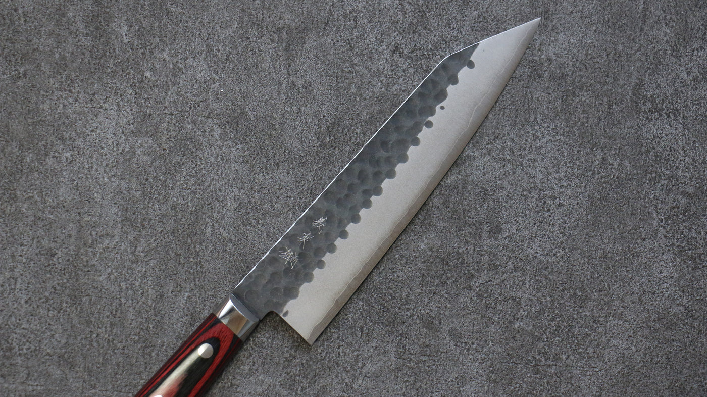 Yoshimi Kato Marke Kurouchi Ultra-Green Steel Gyuto Mehrzweckmesser Japanisches Messer 210 mm Griff aus laminiertem Holz