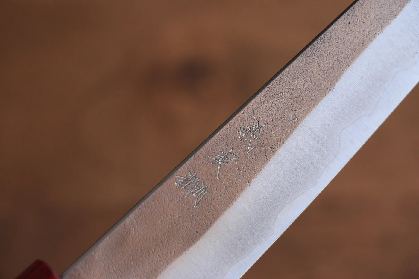 Thương hiệu Yoshimi Kato Thép siêu xanh Kỹ nghệ truyền thống Nhật Nashiji Dao nhỏ Kiritsuke Petty dao Nhật 150mm chuôi dao gỗ Honduras đỏ