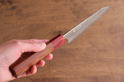 Thương hiệu Yoshimi Kato Thép siêu xanh Kỹ nghệ truyền thống Nhật Nashiji Dao nhỏ Kiritsuke Petty dao Nhật 150mm chuôi dao gỗ Honduras đỏ