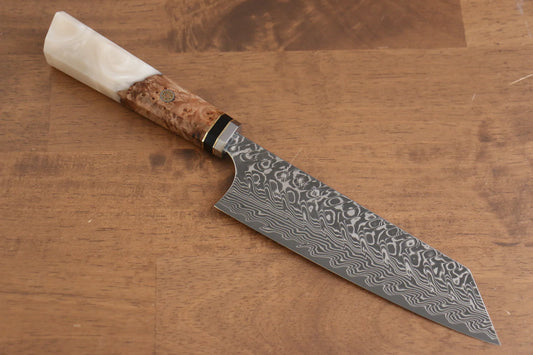 Thương hiệu Yoshimi Kato Dao đa năng Bunka dao Nhật 165mm,  Thép R2/SG2 Damascus