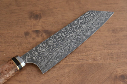 Thương hiệu Yoshimi Kato Dao đa năng Bunka dao Nhật 165mm,  Thép R2/SG2 Damascus