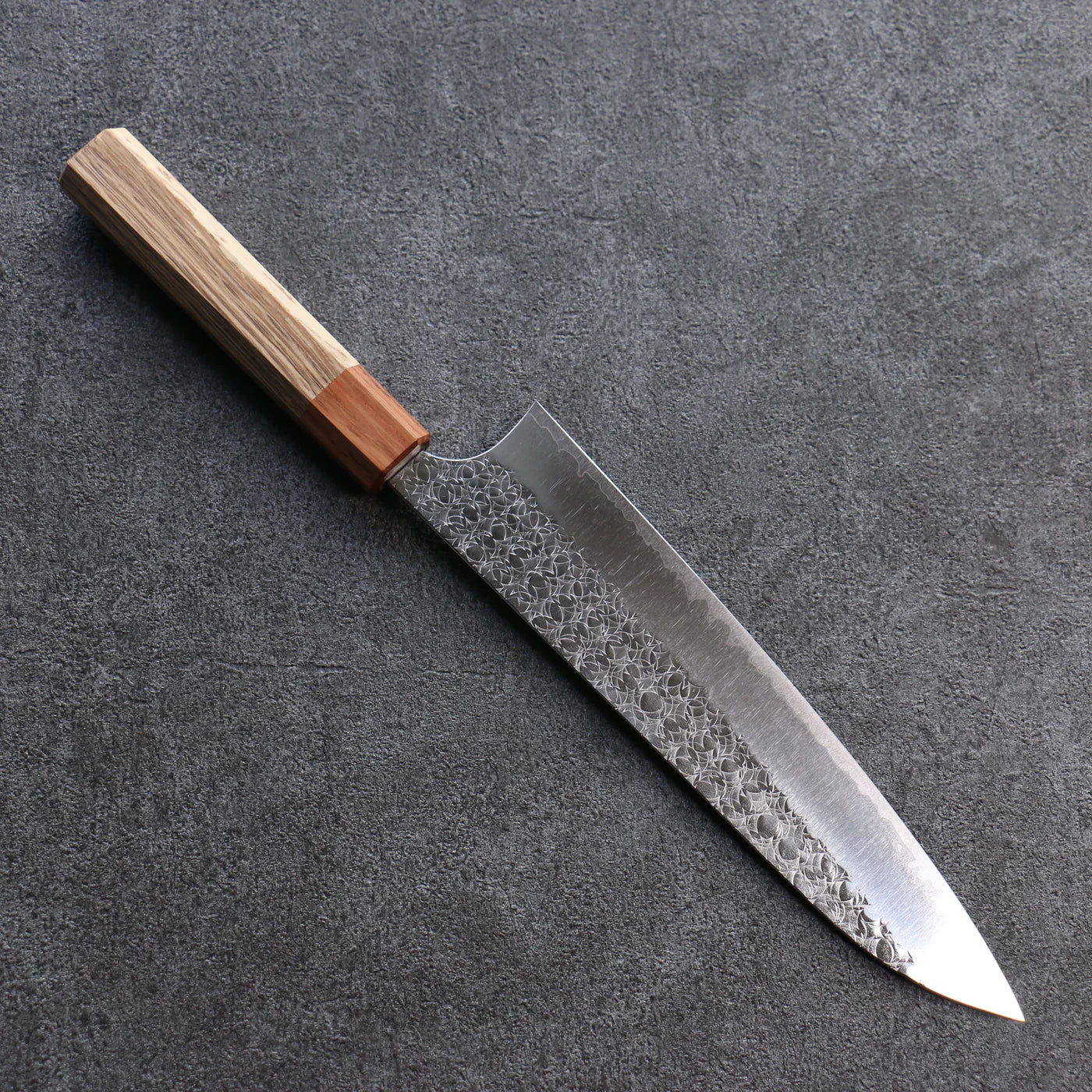 Thương hiệu Yoshimi Kato Mặt nước R2/SG2 dao rèn thủ công Dao đa năng Gyuto dao Nhật 210mm chuôi dao gỗ Sồi