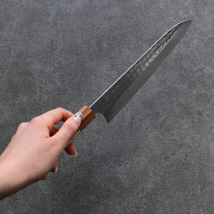 Thương hiệu Yoshimi Kato Mặt nước R2/SG2 dao rèn thủ công Dao đa năng Gyuto dao Nhật 210mm chuôi dao gỗ Sồi