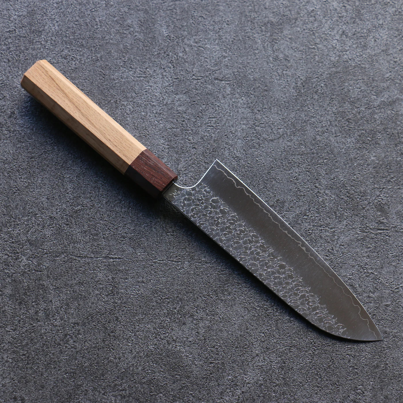 Thương hiệu Yoshimi Kato Mặt nước R2/SG2 dao rèn thủ công Dao đa năng Santoku dao Nhật 165mm chuôi dao gỗ Sồi