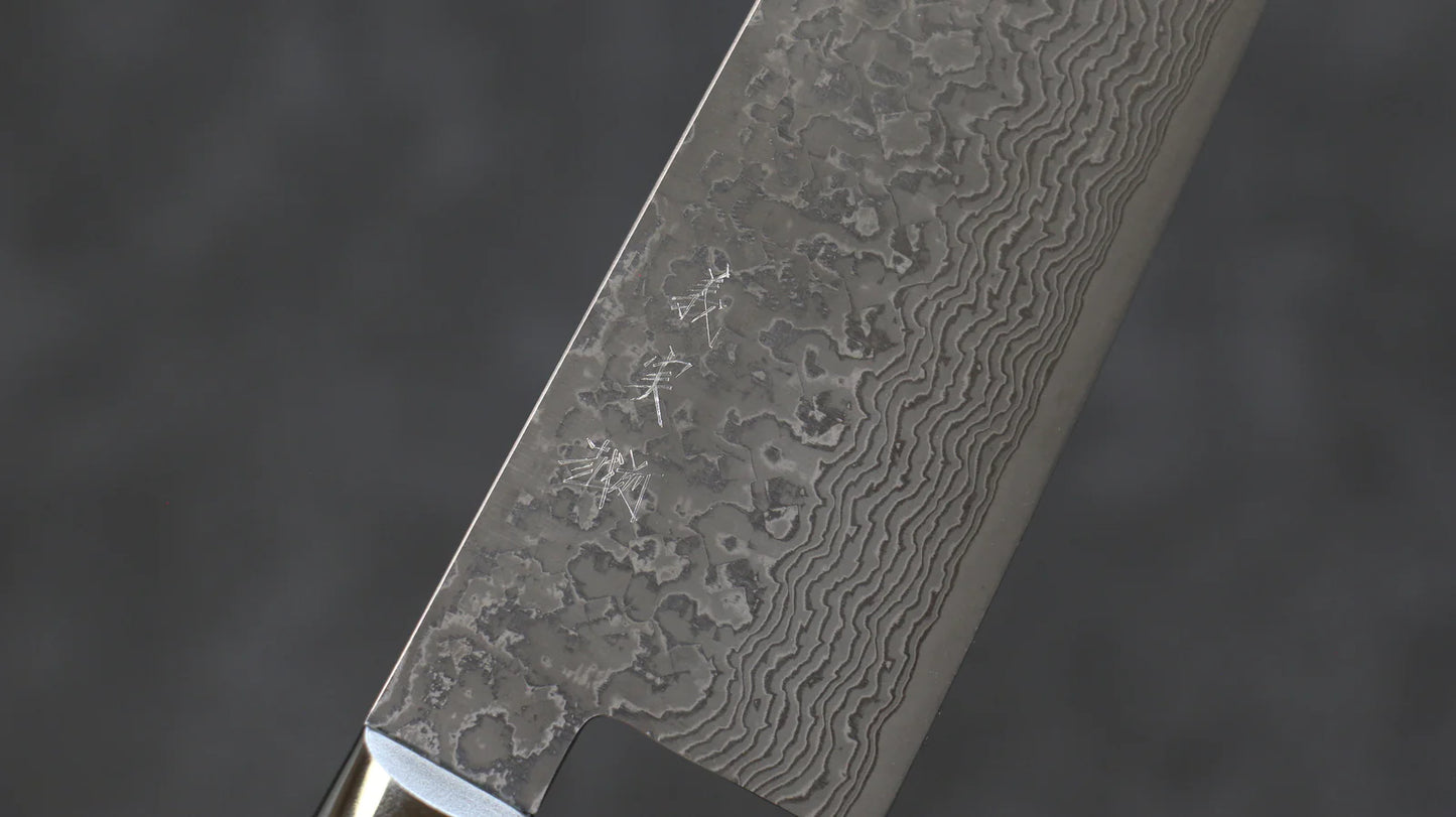 Thương hiệu Yoshimi Kato VG10 Thép Damascus Dao đa năng Gyuto dao Nhật 240mm chuôi dao gỗ ép đỏ