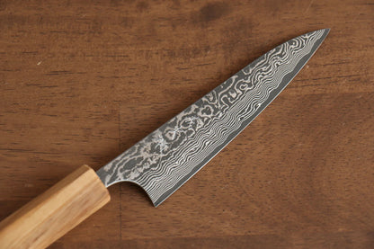 Thương hiệu Yoshimi Kato VG10 Thép Damascus Dao nhỏ đa năng Petty dao Nhật 120mm Cây ôliuChuôi dao