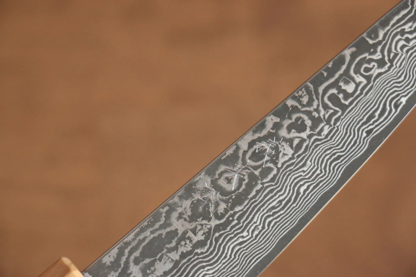 Thương hiệu Yoshimi Kato VG10 Thép Damascus Dao nhỏ đa năng Petty dao Nhật 120mm Cây ôliuChuôi dao