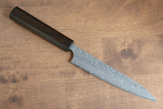 Thương hiệu Yoshimi Kato Dao nhỏ đa năng Petty dao Nhật 150mm Thép Damascus VG10  Có kèm bao