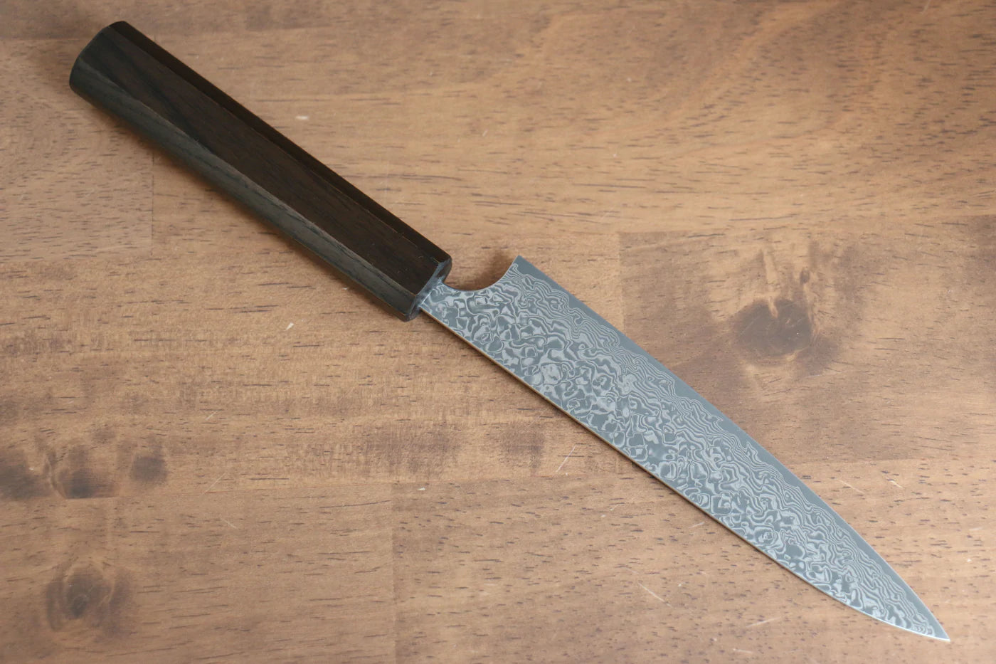 Thương hiệu Yoshimi Kato Dao nhỏ đa năng Petty dao Nhật 150mm Thép Damascus VG10  Có kèm bao