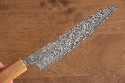 Thương hiệu Yoshimi Kato VG10 Thép Damascus Dao nhỏ đa năng Petty dao Nhật 150mm Cây ôliuChuôi dao