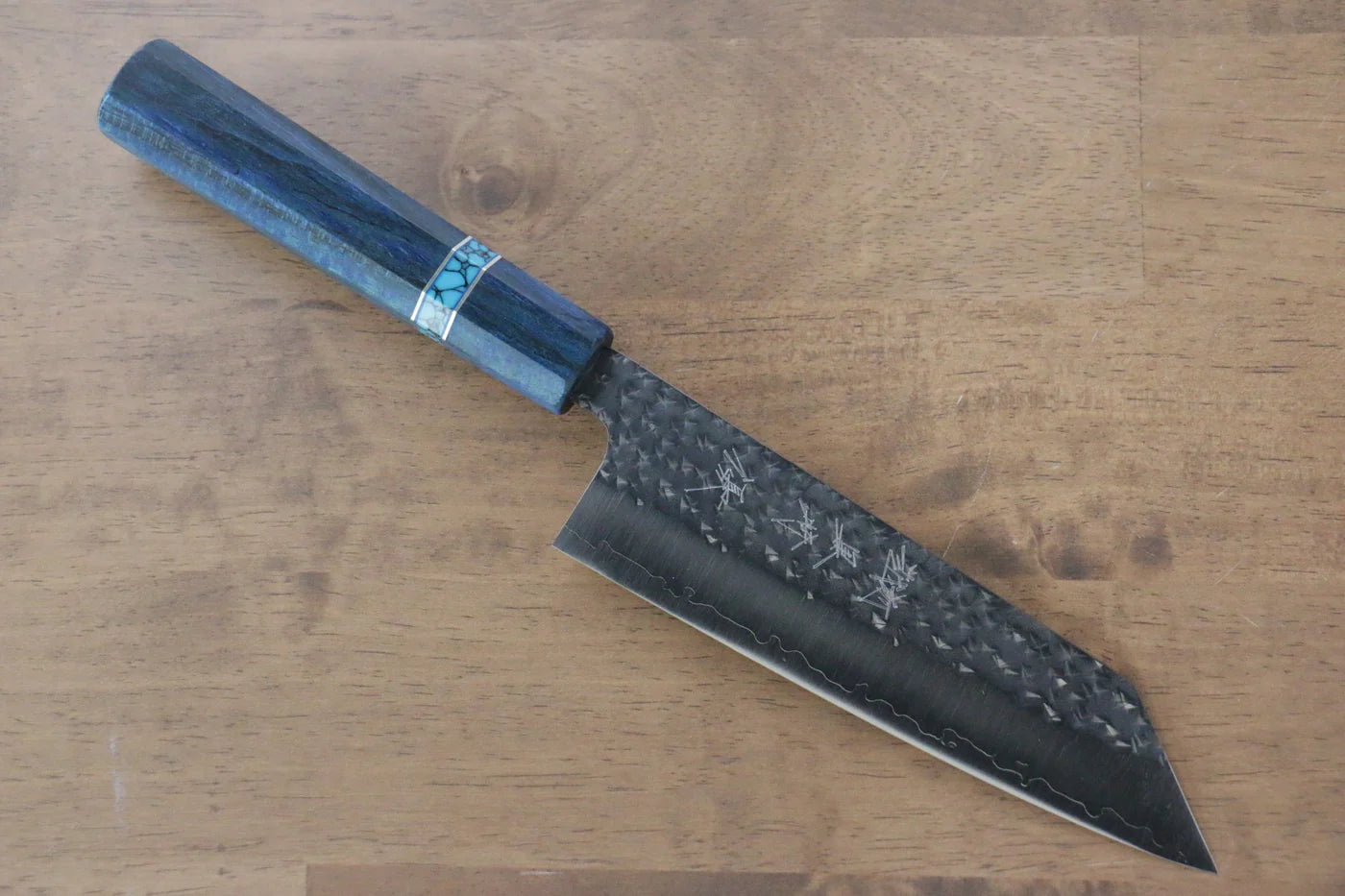 Thương hiệu Yu Kurosaki Ánh Sáng Senko R2/SG2 Rèn thủ công Dao đa năng Bunka dao Nhật 165mm chuôi chuôi  dao gỗ Phong (màu xanh lam