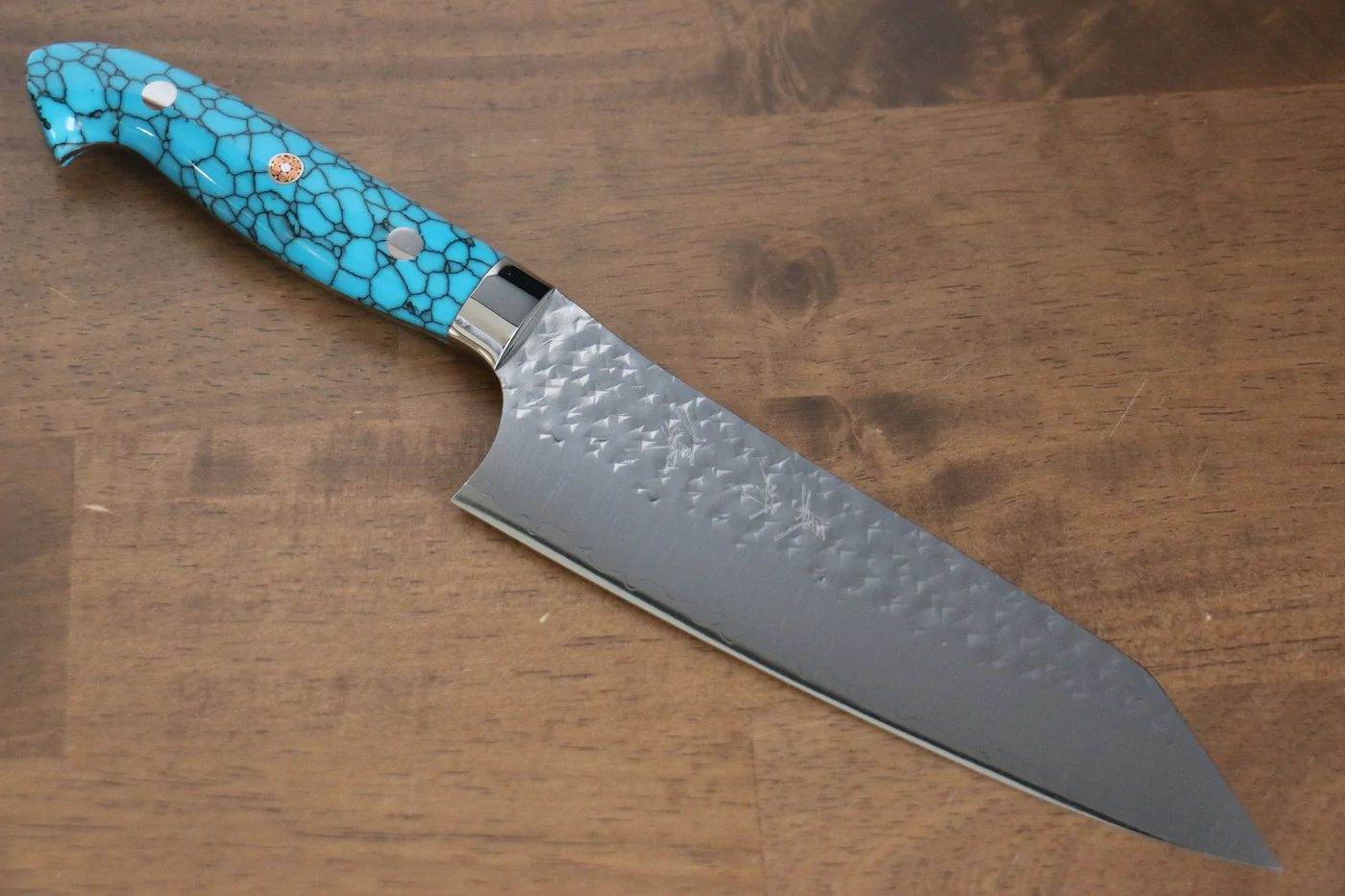 Thương hiệu Yu Kurosaki Ánh Sáng Senko R2/SG2 Rèn thủ công Dao đa năng Bunka dao Nhật 170mm đá Ngọc Lam