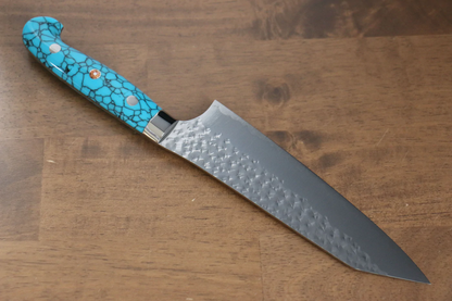 Thương hiệu Yu Kurosaki Ánh Sáng Senko R2/SG2 Rèn thủ công Dao đa năng Bunka dao Nhật 170mm đá Ngọc Lam