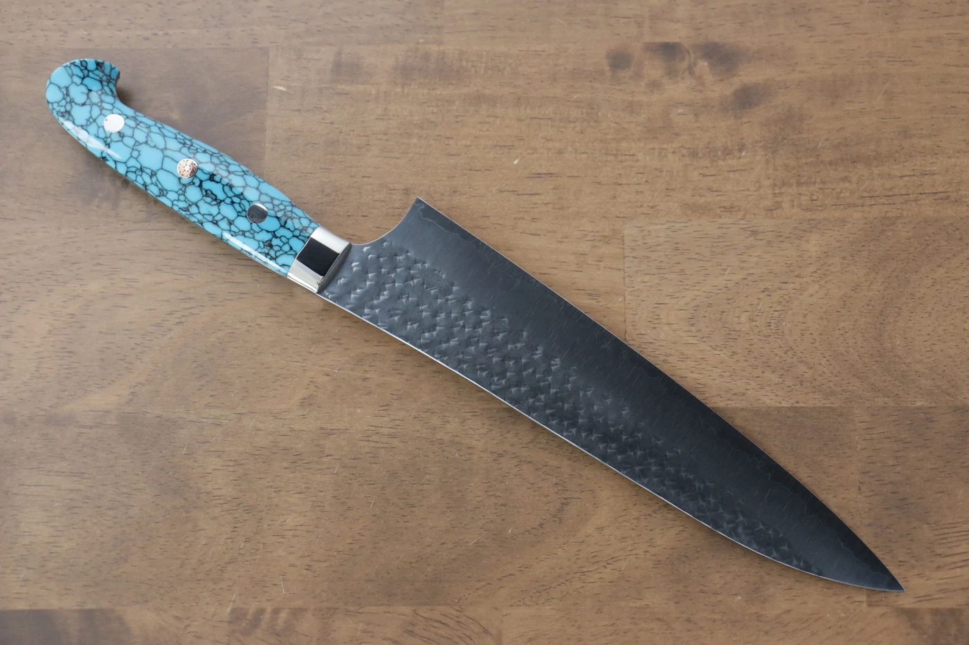 Thương hiệu Yu Kurosaki Ánh Sáng Senko R2/SG2 Rèn thủ công Dao đa năng Gyuto dao Nhật 210mm đá Ngọc Lam