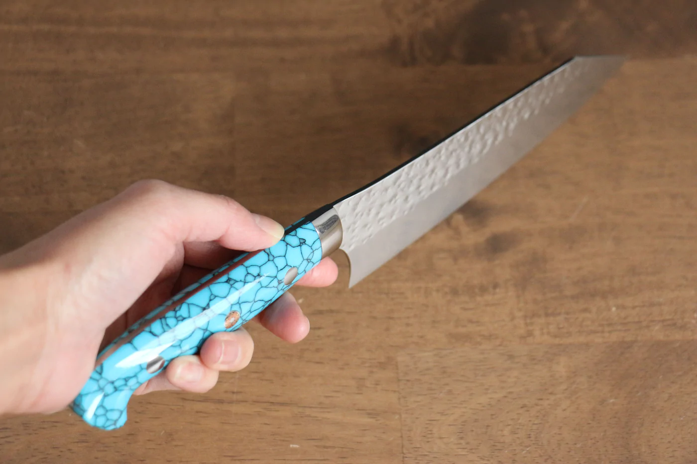 Thương hiệu Yu Kurosaki Ánh Sáng Senko R2/SG2 Rèn thủ công Dao đa năng Bunka dao Nhật 170mm đá Ngọc Lam