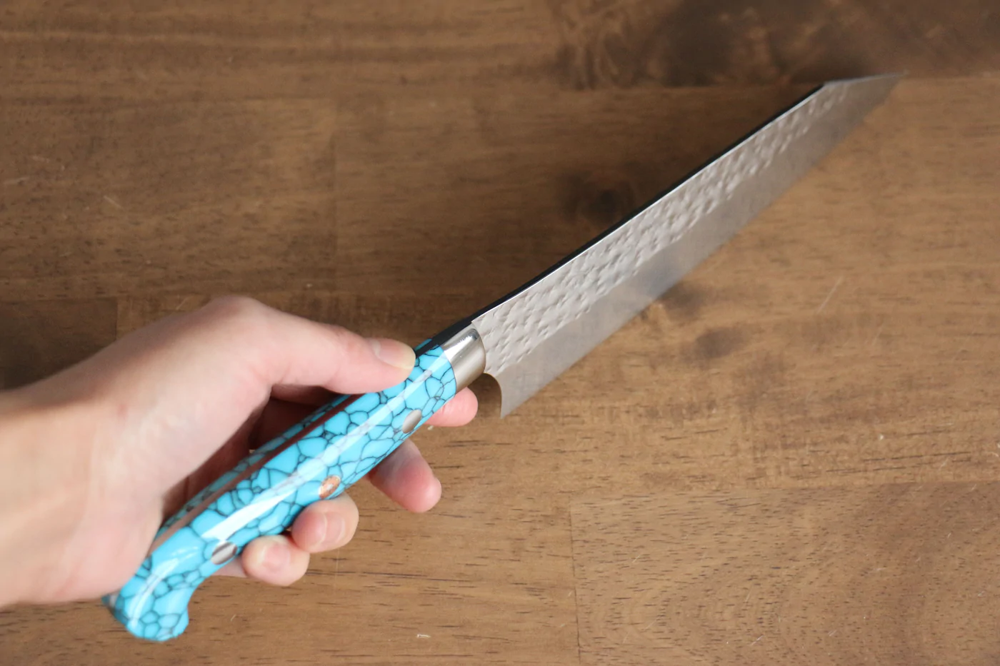 Thương hiệu Yu Kurosaki Ánh Sáng Senko R2/SG2 Rèn thủ công Dao đa năng Bunka dao Nhật 170mm đá Ngọc Lam