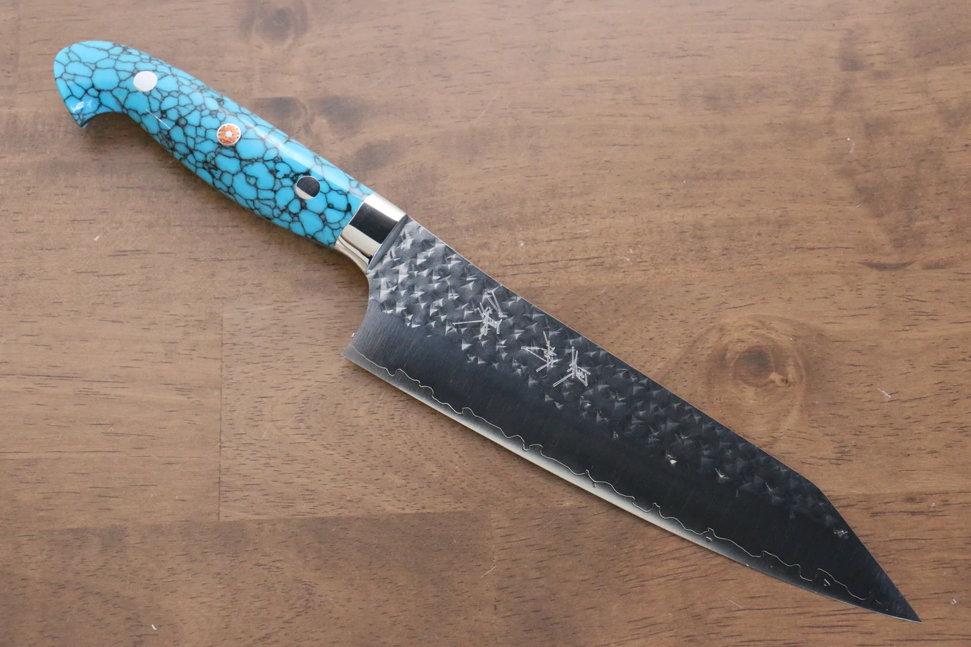 Thương hiệu Yu Kurosaki Ánh Sáng Senko R2/SG2 Rèn thủ công Dao đa năng Gyuto dao Nhật 180mm đá Ngọc Lam