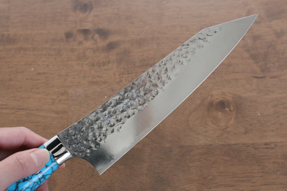 Thương hiệu Yu Kurosaki Ánh Sáng Senko R2/SG2 Rèn thủ công Dao đa năng Gyuto dao Nhật 180mm đá Ngọc Lam