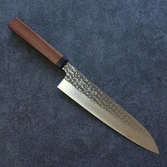 Thương hiệu Yu Kurosaki dòng Senko thép R2/SG2 Dao rèn Gyuto Nhật Bản chuôi dao gỗ đàn hương 210mm (Đỏ)