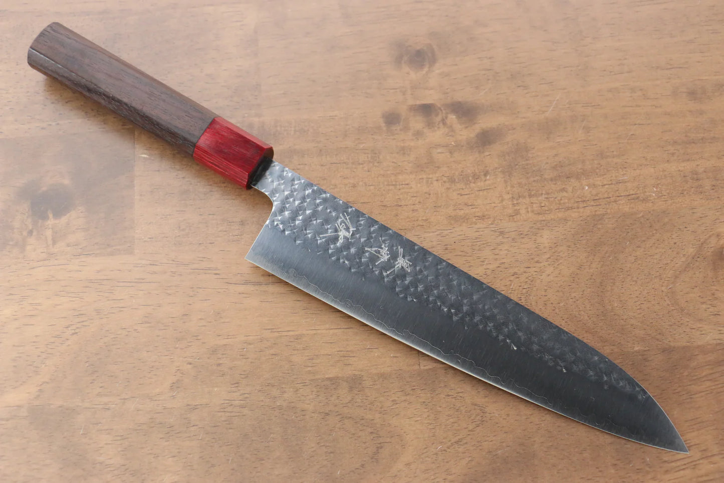 Thương hiệu Yu Kurosaki dòng Ánh Sáng Senko thép R2/SG2 dao rèn thủ công Dao đa năng Gyuto dao Nhật 210mm chuôi dao gỗ Đàn Hương