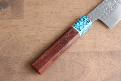 Thương hiệu Yu Kurosaki Ánh Sáng Senko R2/SG2 Rèn thủ công Dao đa năng Gyuto dao Nhật 210mm chuôi chuôi  dao gỗ hồng mộc (bọc xang ngọc lam)