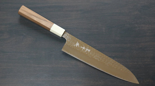 Thương hiệu Yu Kurosaki Ánh Sáng Senko R2/SG2 Rèn thủ công Dao đa năng Gyuto dao Nhật 210mm chuôi chuôi  dao gỗ cây Óc Chó