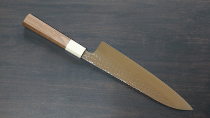 Thương hiệu Yu Kurosaki Ánh Sáng Senko R2/SG2 Rèn thủ công Dao đa năng Gyuto dao Nhật 210mm chuôi chuôi  dao gỗ cây Óc Chó