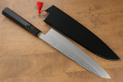 Thương hiệu Yu Kurosaki Ánh Sáng Senko R2/SG2 Rèn thủ công Khảm vàng hình Rồng Dao đa năng Gyuto dao Nhật 240mm sơn mài Có kèm bao