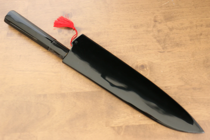 Thương hiệu Yu Kurosaki Ánh Sáng Senko R2/SG2 Rèn thủ công Khảm vàng hình Núi Phí Sĩ Dao đa năng Gyuto dao Nhật 240mm sơn mài Có kèm bao