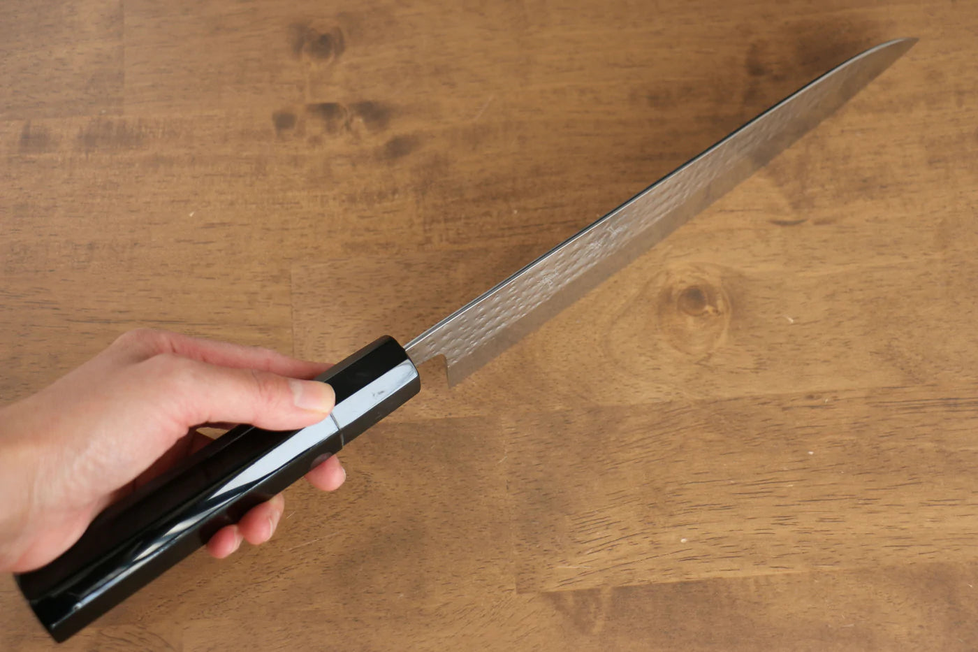 Thương hiệu Yu Kurosaki Ánh Sáng Senko R2/SG2 Rèn thủ công Khảm vàng Phượng Hoàng Dao đa năng Gyuto dao Nhật 240mm sơn mài Có kèm bao