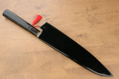 Thương hiệu Yu Kurosaki Ánh Sáng Senko R2/SG2 Rèn thủ công Khảm vàng hình Hổ Dao đa năng Gyuto dao Nhật 240mm sơn mài Có kèm bao