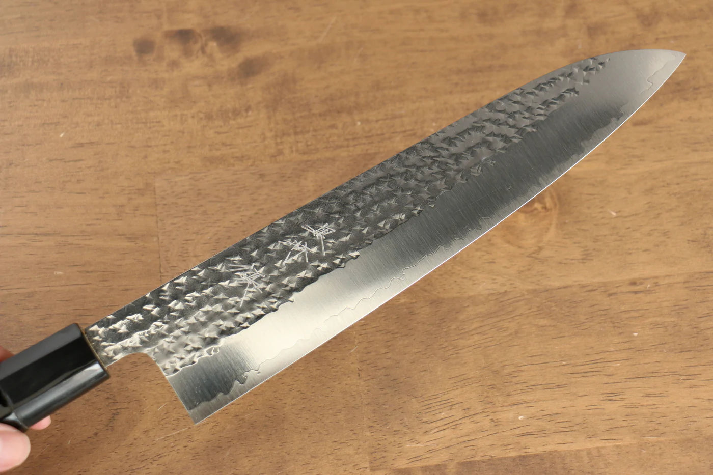 Thương hiệu Yu Kurosaki Ánh Sáng Senko R2/SG2 Rèn thủ công Khảm vàng hình Hổ Dao đa năng Gyuto dao Nhật 240mm sơn mài Có kèm bao