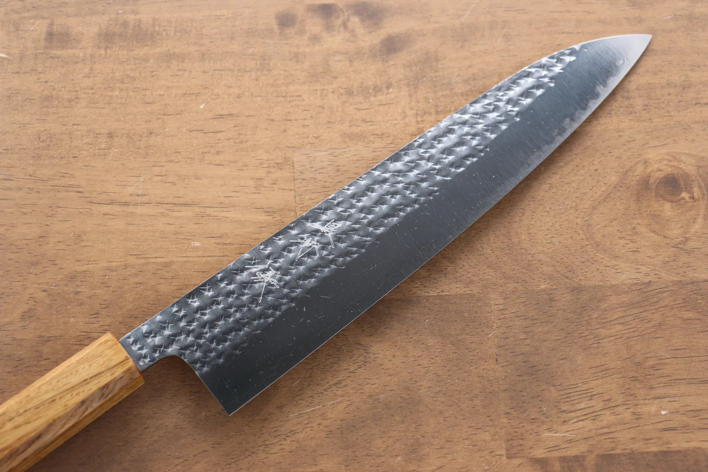 Marke Yu Kurosaki Light Senko R2/SG2 Handgeschmiedetes Mehrzweckmesser Gyuto japanisches Messer 240 mm lackierter Eichengriff