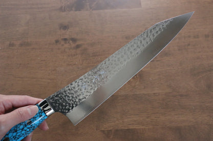 Thương hiệu Yu Kurosaki Ánh Sáng Senko R2/SG2 Rèn thủ công Dao đa năng Gyuto dao Nhật 240mm đá Ngọc Lam