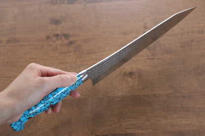 Thương hiệu Yu Kurosaki Ánh Sáng Senko R2/SG2 Rèn thủ công Dao đa năng Gyuto dao Nhật 240mm đá Ngọc Lam